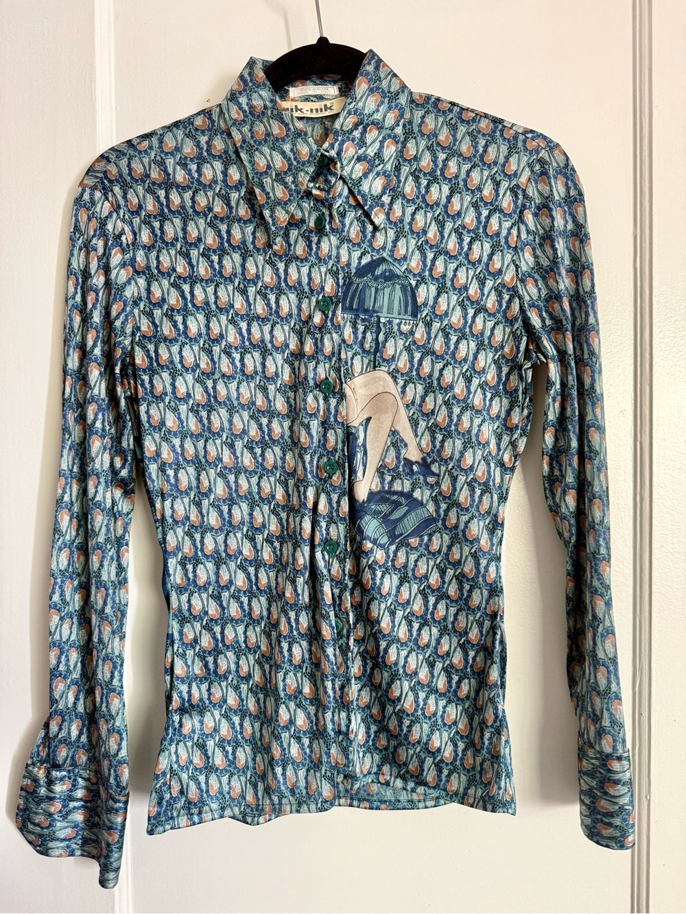 Vintage 1970’s Authentic Nik-Nik women’s blouse, xs